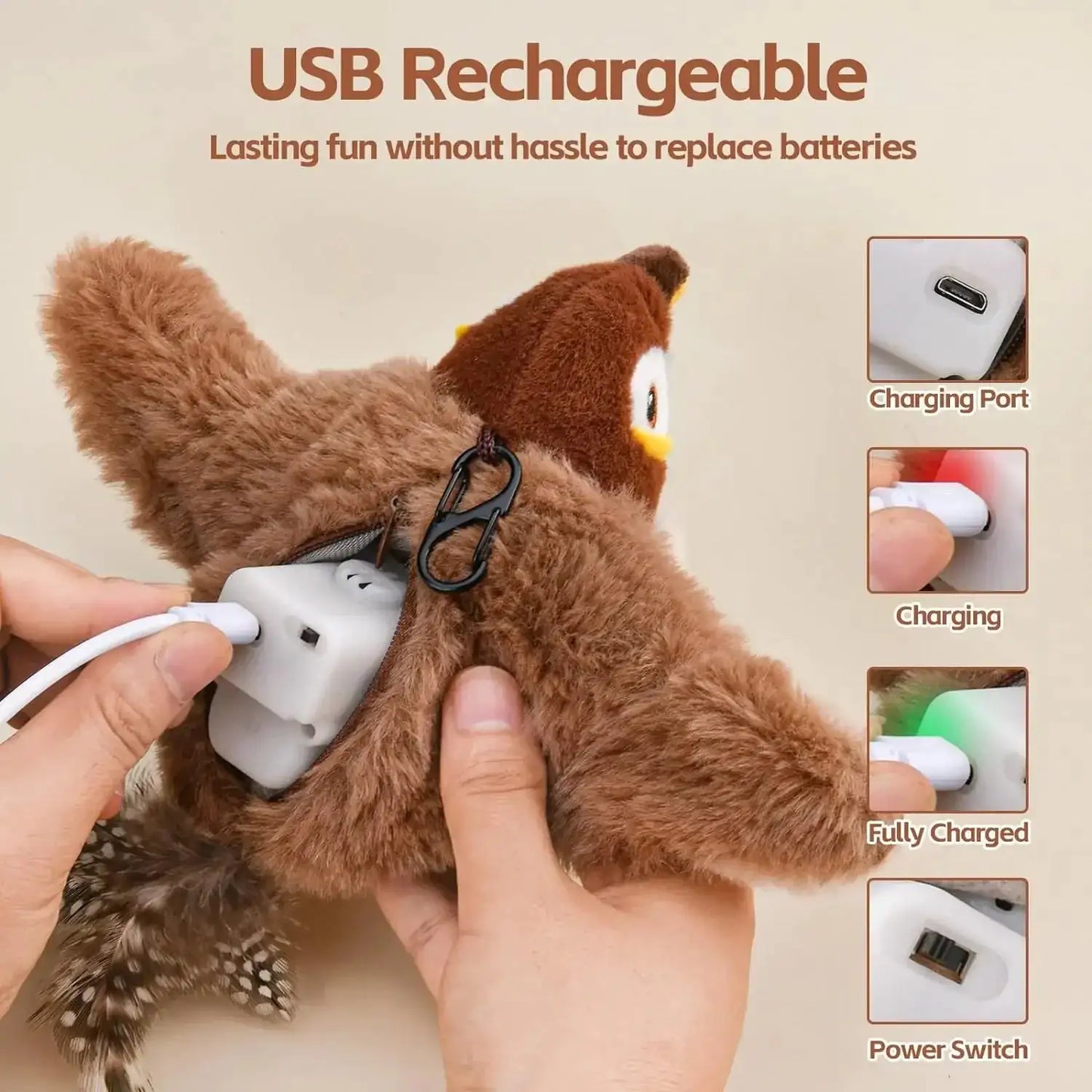 Dancing Sparrow – Interactive Cat Toy