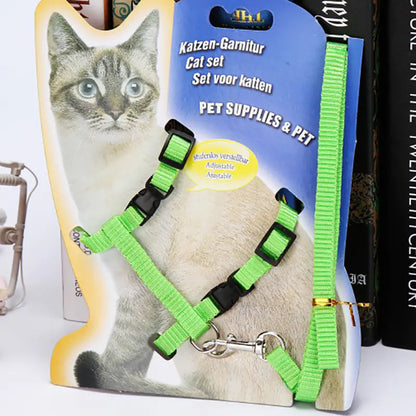Woofs & Whisker Cat Leash & Harness Set – Adjustable, Comfortable & Stylish