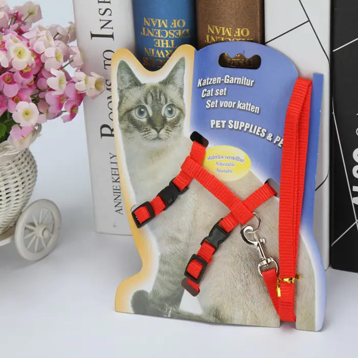 Woofs & Whisker Cat Leash & Harness Set – Adjustable, Comfortable & Stylish